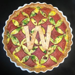 W is for Whole Wheat, Typography Pie Art Series, 2019