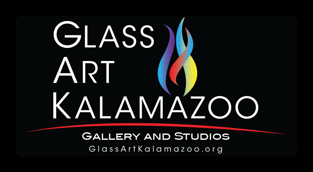 Glass Art Kalamazoo logo on black