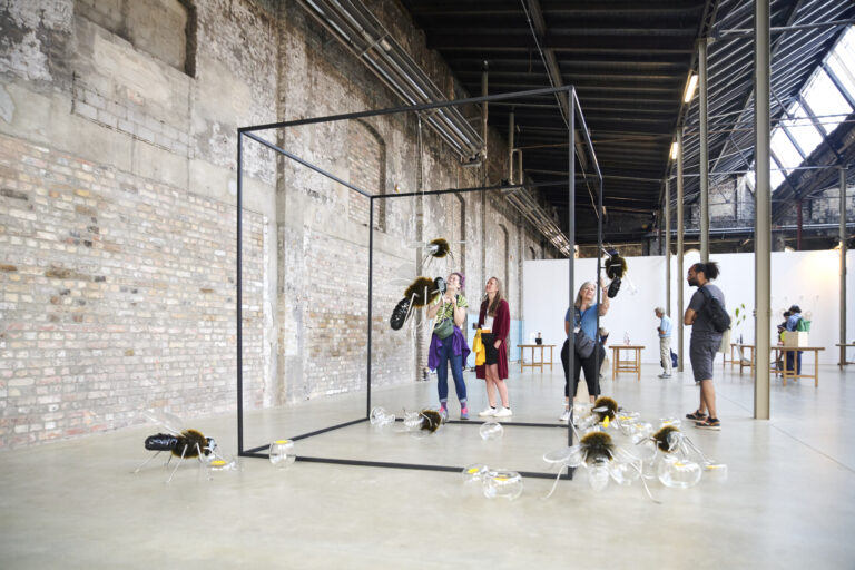 Patricia Overdam's work on display in Berlin Photo credit: Leia Guo